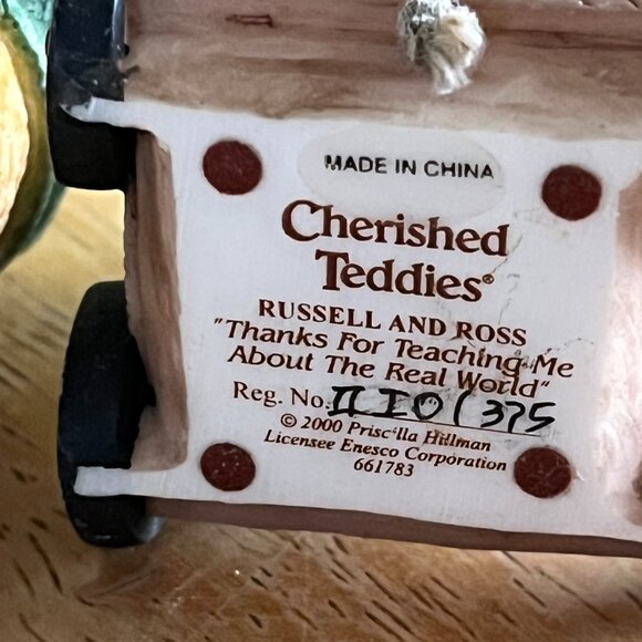 Cherished Teddies - Russel and Ross #661783 "Thanks for Teaching Me About.... - Picture 7 of 8